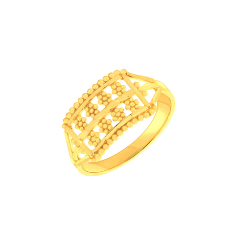22k Yellow Gold Baby Ring in size and total gold weight of 1.1g