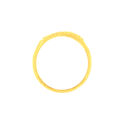22k Yellow Gold Baby Ring in size and total gold weight of 1.1g