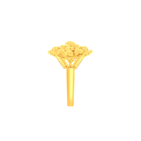 22k Yellow Gold Fancy Baby Ring in size 0.5. Total gold weight is approximately 1.44g.