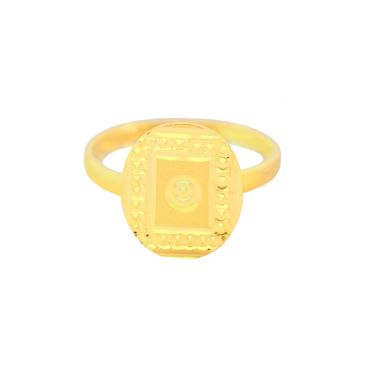 22k Yellow Gold Baby Ring in size 2 and total gold weight of 1.04g