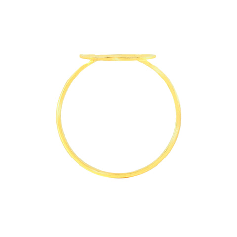 22k Yellow Gold Baby Ring in size 2 and total gold weight of 1.04g