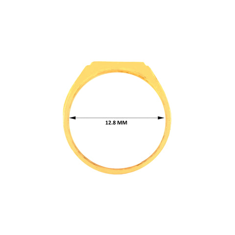 22k Yellow Gold Baby Ring in size 1.5 and total gold weight of 1.46g