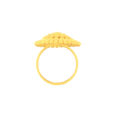 22k Yellow Gold Filligree Ring in size 7 and total gold weight of 4.74g