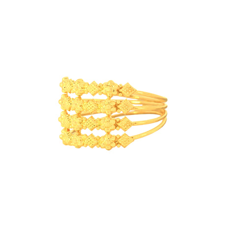 22k Yellow Gold Stacked Ring in size  and total gold weight of 3.6g