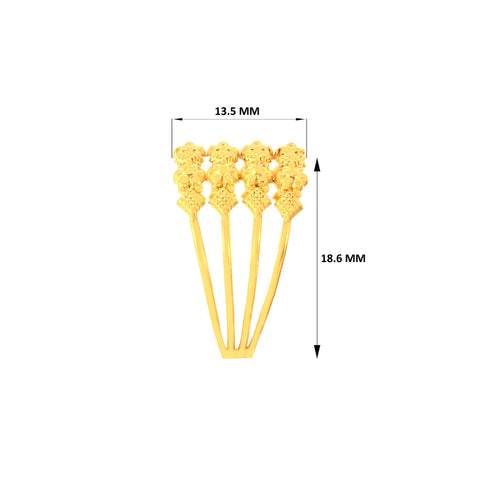 22k Yellow Gold Stacked Ring in size  and total gold weight of 3.6g