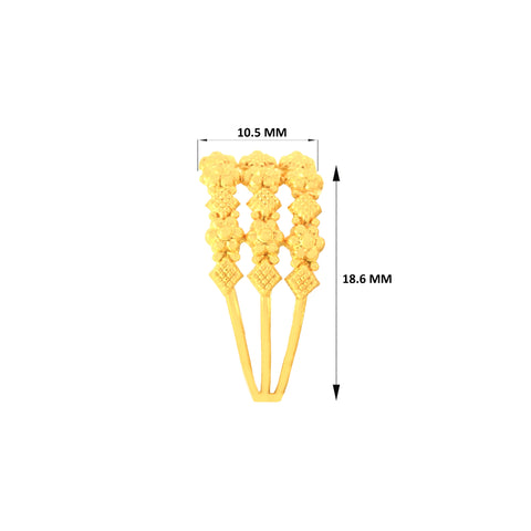 22k Yellow Gold Stacked Ring in size 8.5 and total gold weight of 2.67g