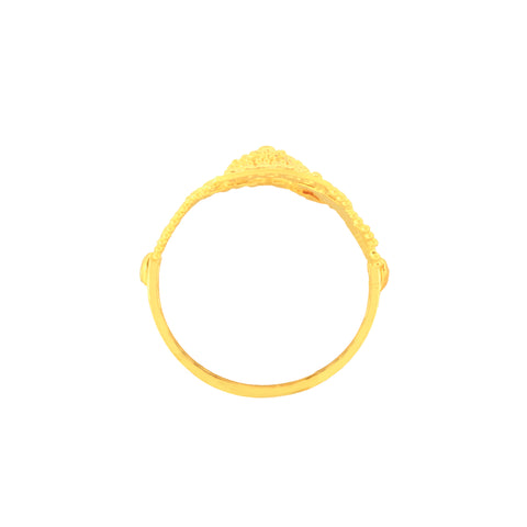 22k Yellow Gold Fancy Ring in size 7 and total gold weight of 3.49g