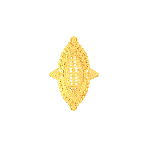 22k Yellow Gold Fancy Marquise Ring in size 7 and total gold weight of 3.31g