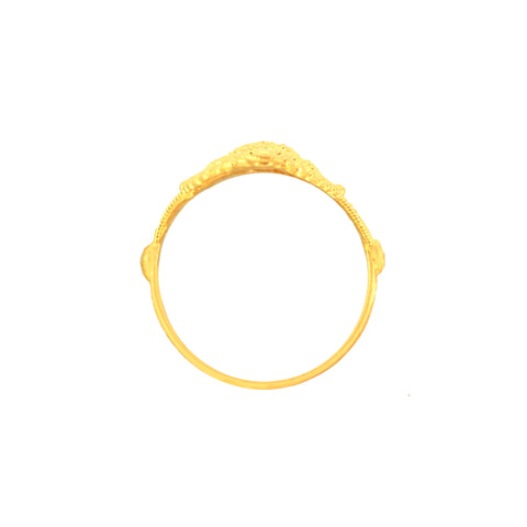 22k Yellow Fancy Marquise Gold Ring in size 7.25