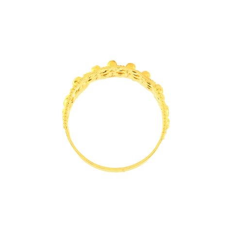 22k Yellow Gold Filligree Ring in size 8.5 and total gold weight of 4.49g