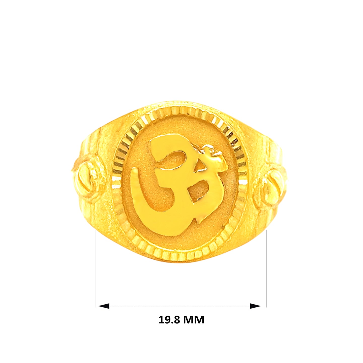 22k Gold Classic Om Signet Ring