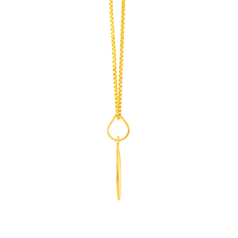 22K Yellow Gold Initial N Pendant with gold weight of 2.01g