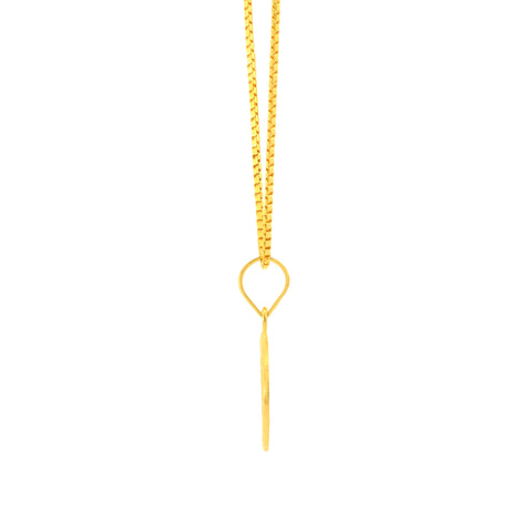 22K Yellow Gold Initial S Pendant with gold weight of 2.04g