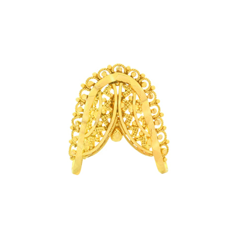 22k Yellow Gold  in size  and total gold weight of 3.94g