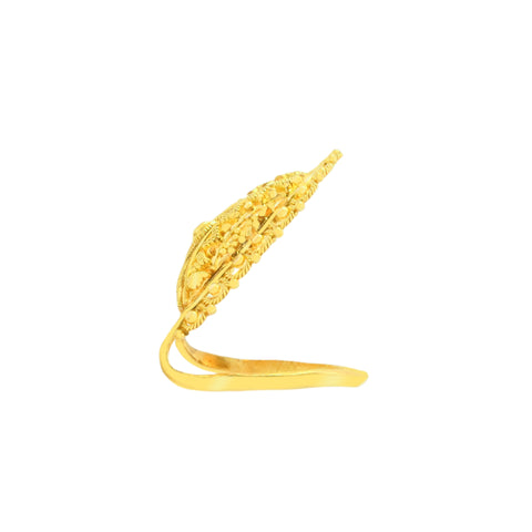 22k Yellow Gold  in size  and total gold weight of 3.94g