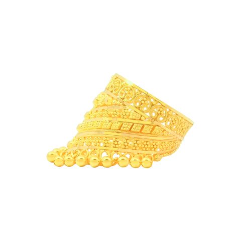 22k Yellow Gold Cocktail Ring in size 6.8 and total gold weight of 5.79g