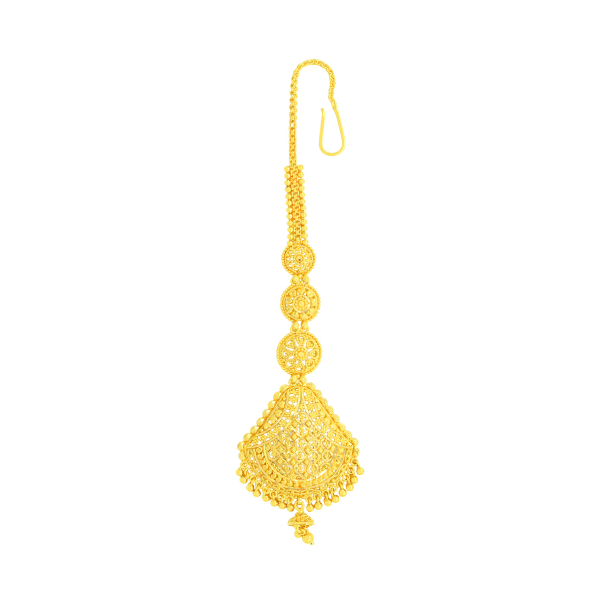 22K Gold Wide Fan Tikka