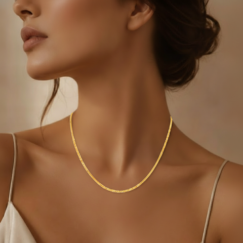 20.5'' Fox Yellow Gold Chain 2MM