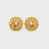 22k Yellow Gold Filigree Medium Earrings with gold weight of 5.2g