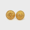 22k Yellow Gold Filigree Small Earrings with gold weight of 4.05g