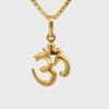 22K Yellow Gold Religious Om Medium Pendants with gold weight of 1.48g