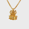 22K Yellow Gold Religious Lakshmi Small Pendants with gold weight of 3.56g