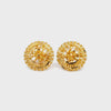 22k Yellow Gold Filigree Small Earrings with gold weight of 5.85g