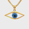 22K Yellow Gold Religious Evil Eye Medium Pendants with gold weight of 1.96g