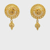 22k Yellow Gold Filigree Dangler Large Earrings with gold weight of 10.84g