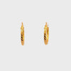 22k Yellow Gold Hoop Earrings with gold weight of 1.59g