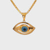 22K Yellow Gold Religious Evil Eye Medium Pendants with gold weight of 1.58g