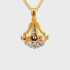 22k Yellow Gold Religious Tirupati Balaji Small Pendants with gold weight of 3.37g