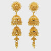 22k Yellow Gold Jhoomkas Filigree Earrings with gold weight of 11.26g