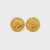 22k Yellow Gold Filigree Medium Earrings with gold weight of 7.13g