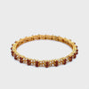 22K Yellow Pearl Gemstones Bangles in size 2.4 and gold weight of 35.3g