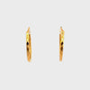 22k Yellow Gold Hoop Earrings with gold weight of 1.36g