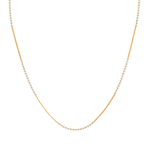 16'' Gold Fancy Chain 2MM