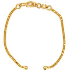 22K Gold 7.5 Inch Interlocking Back Chain Extender