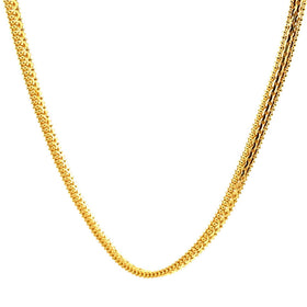 Men's 22K Gold 29.5 Inch Cubed Box Chain