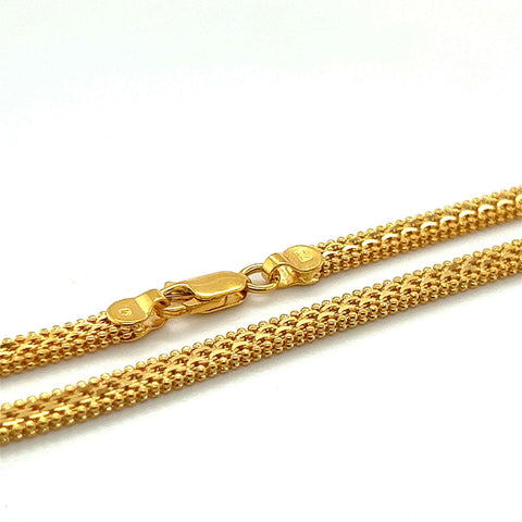 Men's 22K Gold 31.5 Inch Cubed Box Chain