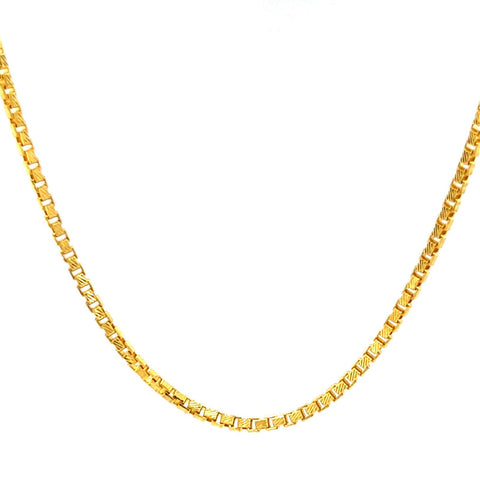 22K Gold 20 Inch Box Chain