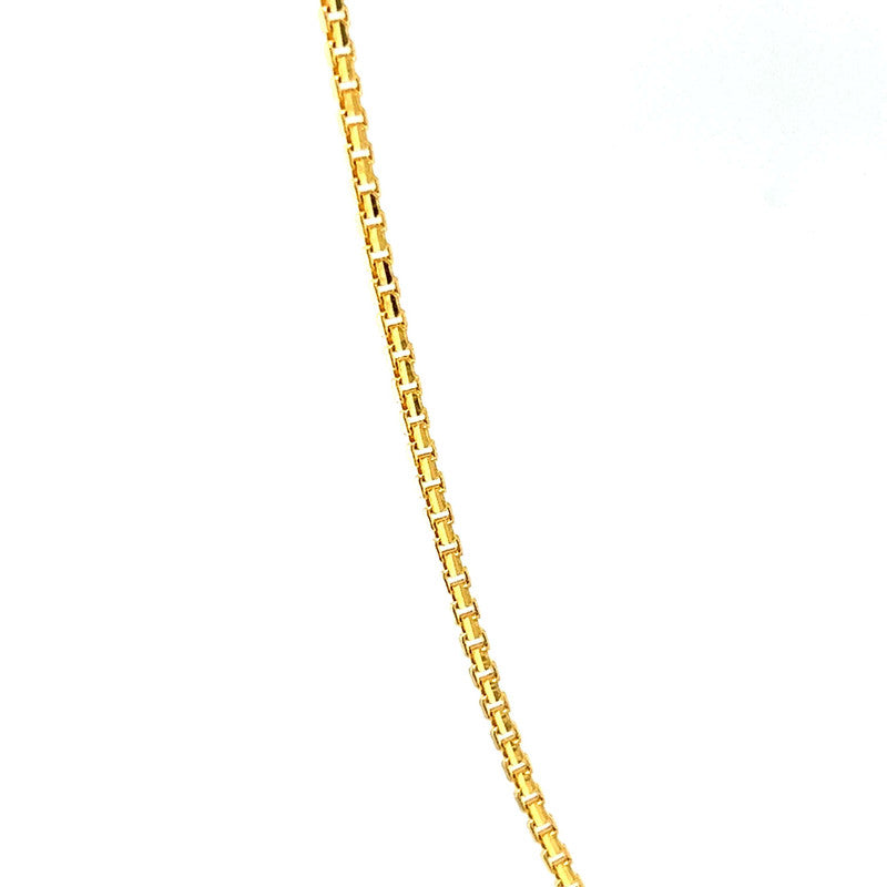 22K Gold Classic 20 Inch Box Chain