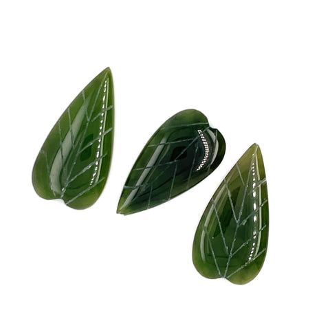 Smooth Leaf-Shaped Jade