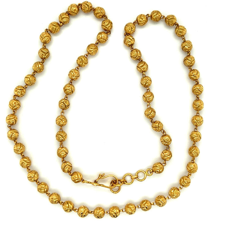 22K Gold 19 Inch Mohan Mala Necklace – Gold Palace