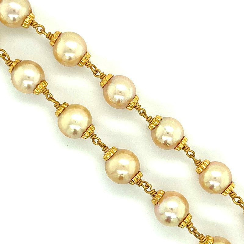 22K Gold Essential Statement Pearl Necklace