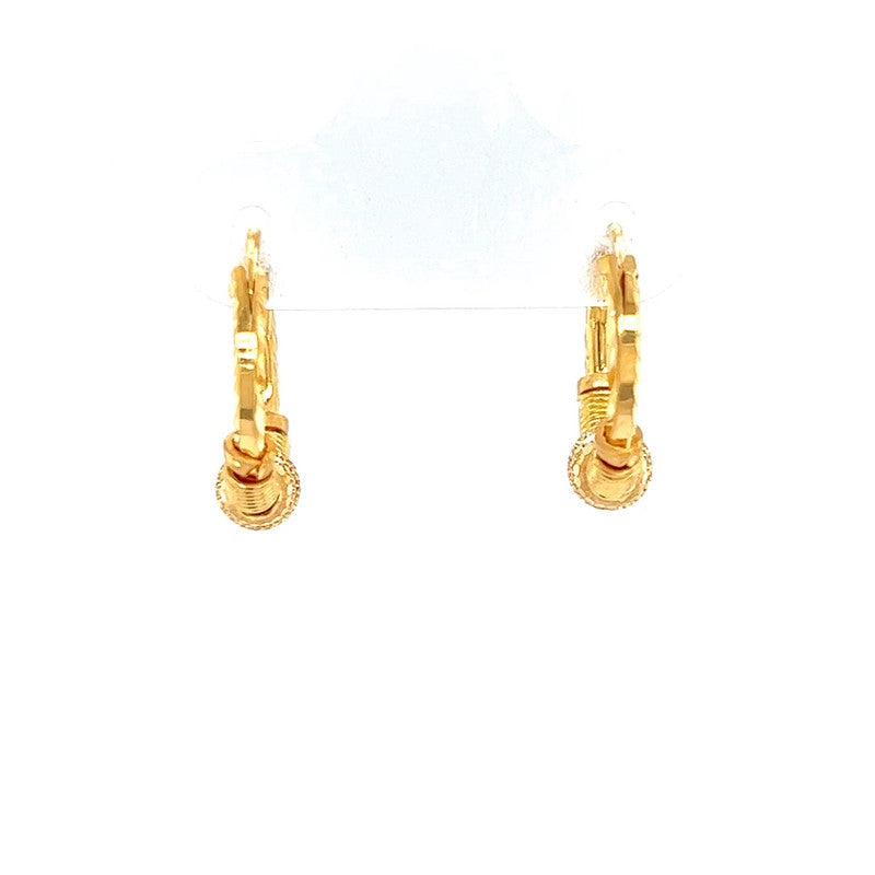 Tulsi Unique Design Gold Plated Ear Rings for Women & Girls ( Pack of 2  Pair)