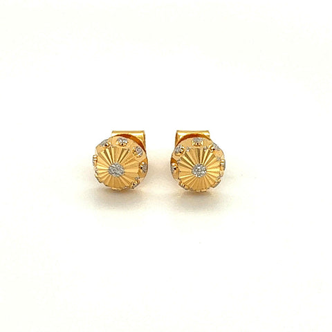 22k Gold Ball Stud 1.5 Gram Gold Ball Earrings Tiny Ball 