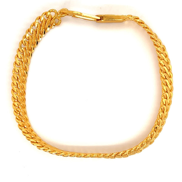 Hook Bracelet Bangle Jewelery  24k Gold Plated Men Bracelet