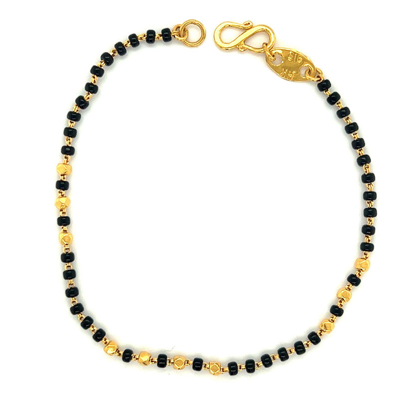 Buy 18K Solid Yellow Gold Double Strand Mangalsutra Bracelet With Online in  India 