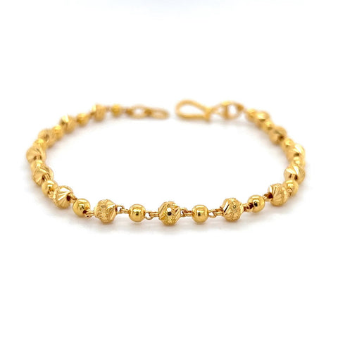 22K Gold Glittering Bead Bracelet